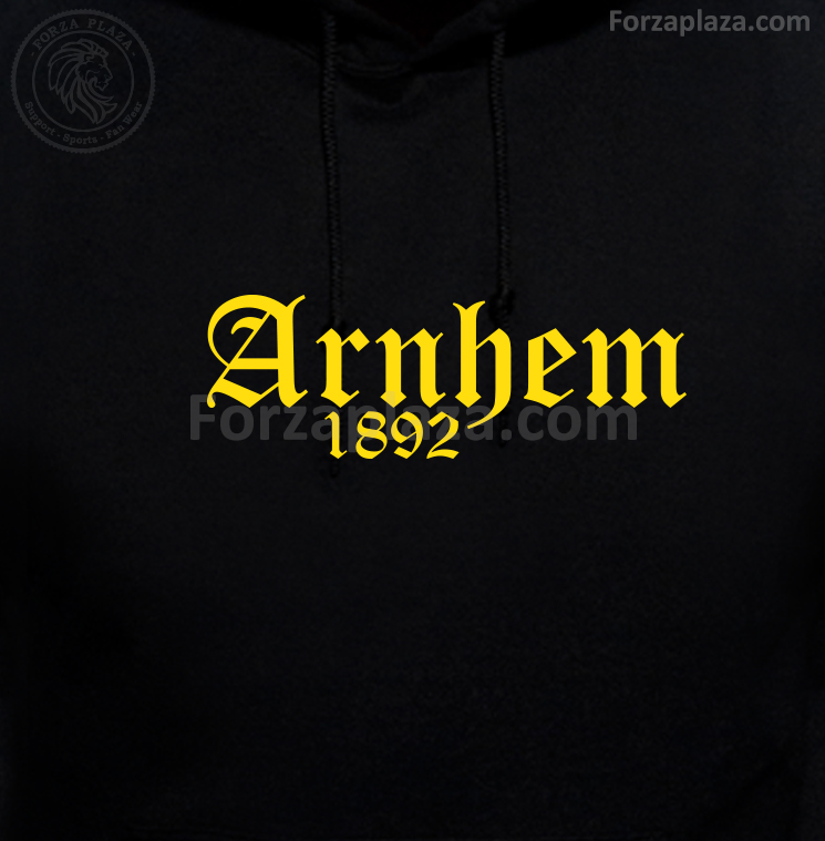Arnhem 1892 hoodie. Voor Arnhemmers en fanatieke Vitesse Arnhem 1892 hoodie. Voor Arnhemmers en fanatieke Vitesse
